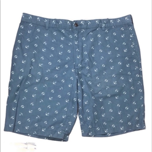 Dockers 40 men’s Blue white anchors 100% cotton nautical summer vacation‎ shorts